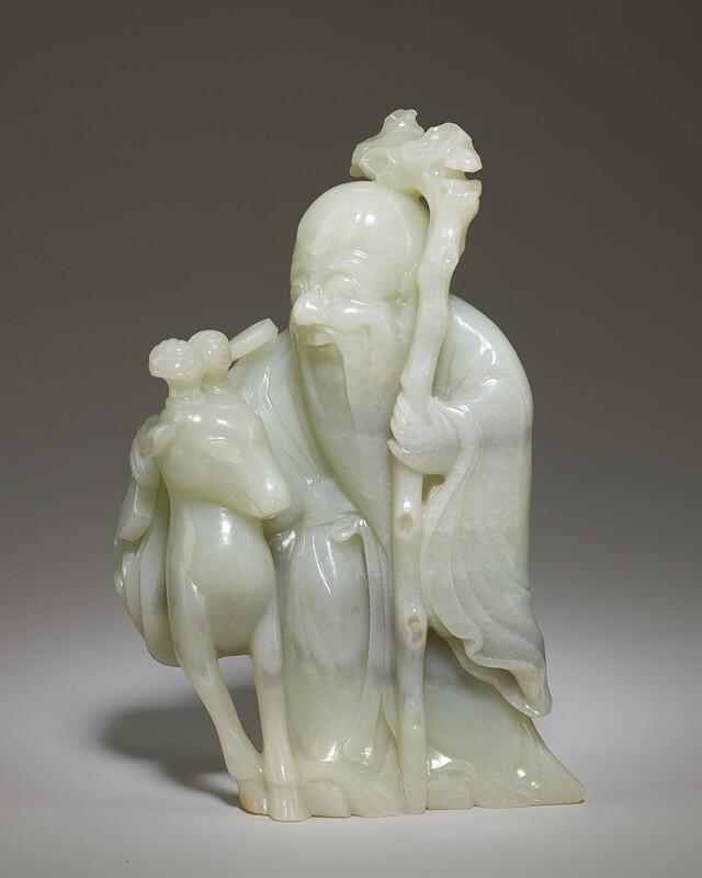 Daoist Immortal with Deer, c. 1880