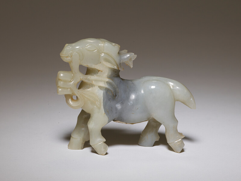 Qilin, one of a pair, c. 1860