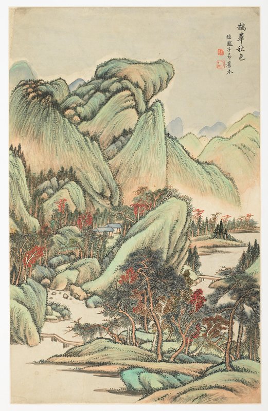 Autumnal Color Among Mount Quan and Mount Hua, Jin Yongxi, 1723