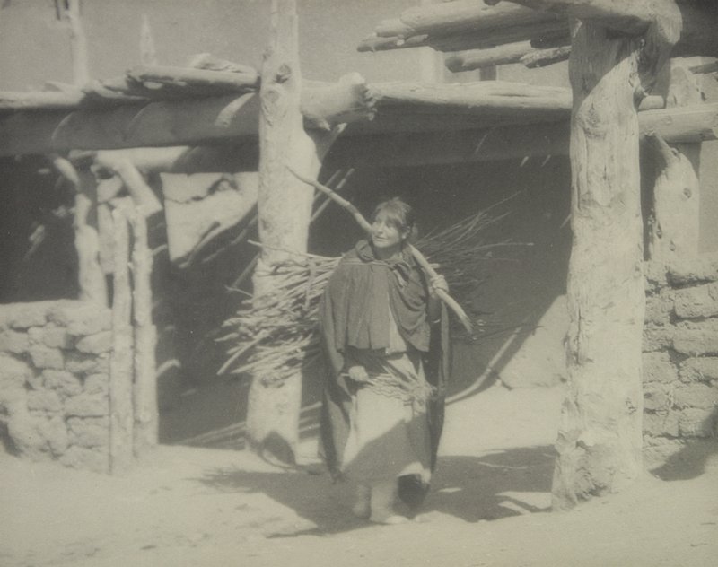 Untitled [woman carrying sticks], Forman G. Hanna, 20th century