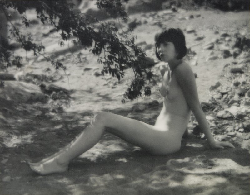 Untitled [nude in front of tree branches], Forman G. Hanna, 20th century