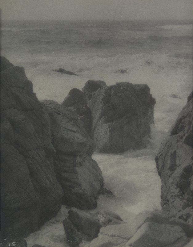 Untitled [rocks and waves], Forman G. Hanna, 20th century