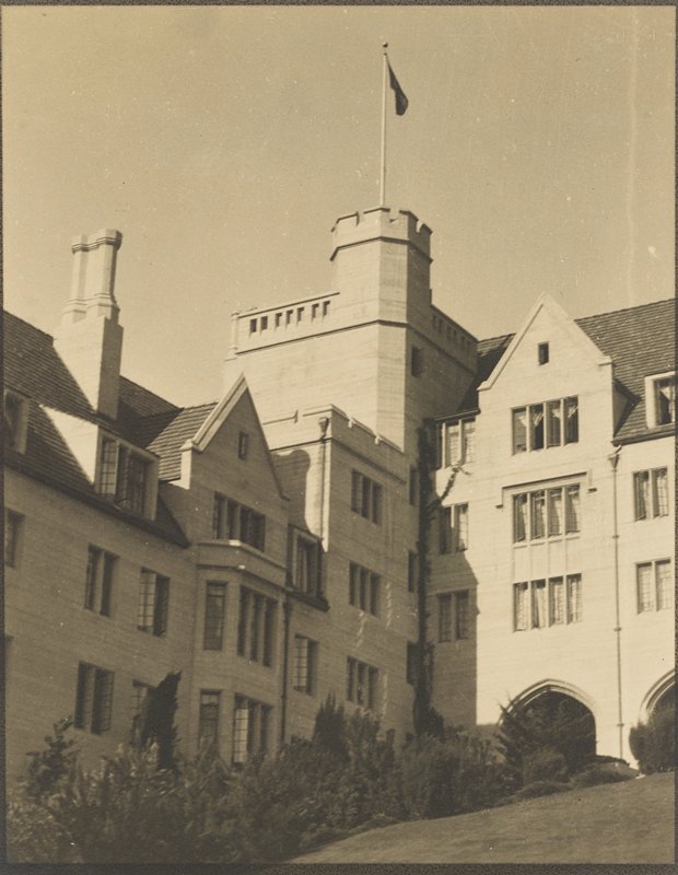 A Bit of Bowles Hall, University of California. Berkeley, Sigismund Blumann, 20th century