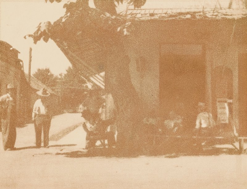 Untitled [men on street], Sigismund Blumann, 20th century