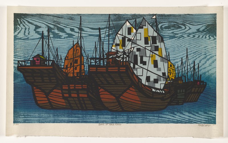 Boats of Hong Kong, Clifton Karhu, 1987