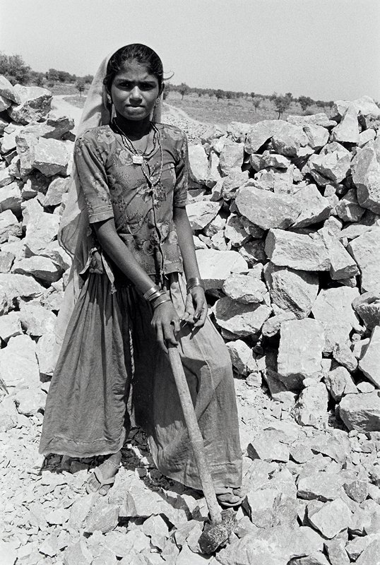 Stone Quarry Worker, India, David Parker, 1993