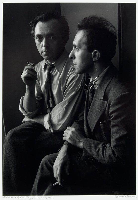 Moses and Raphael Soyer, New York City, Arnold Newman, 1942