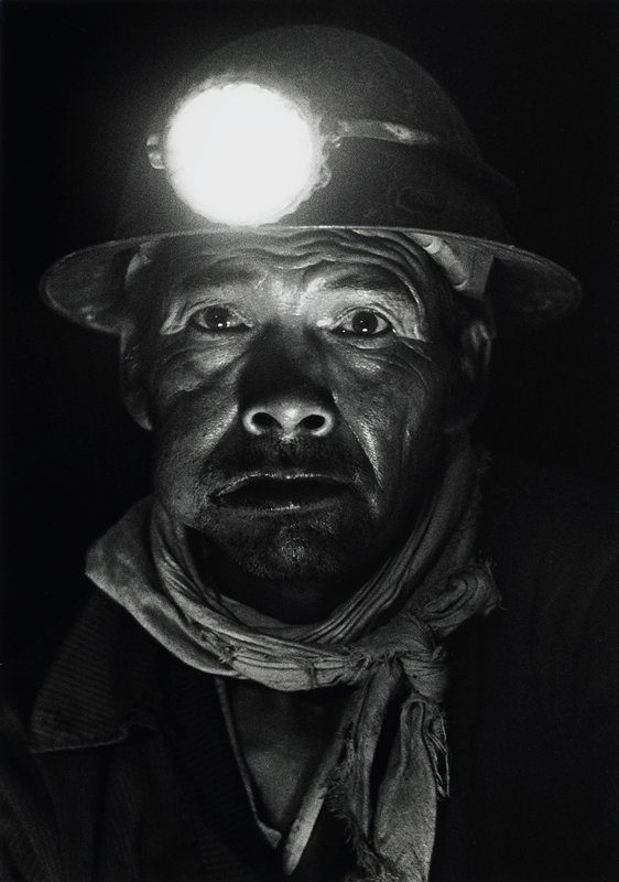 Bolivia Mineros, Mina Monserrat [miner with tobacco (?) in cheek], Jean-Claude Wicky, 1986