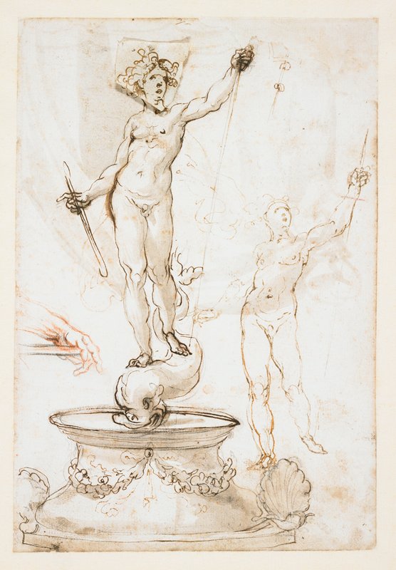 Study for a Fountain of Neptune, Cherubino Alberti, 16th-17th century