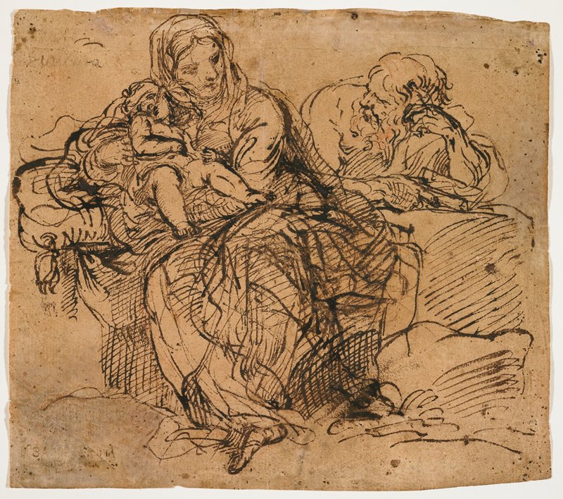 Rest on the Flight into Egypt, Pietro da Cortona, 1620s