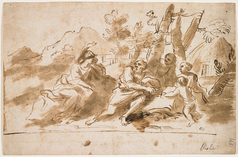Erminia and the Shepherds, Pier Francesco Mola, 17th century