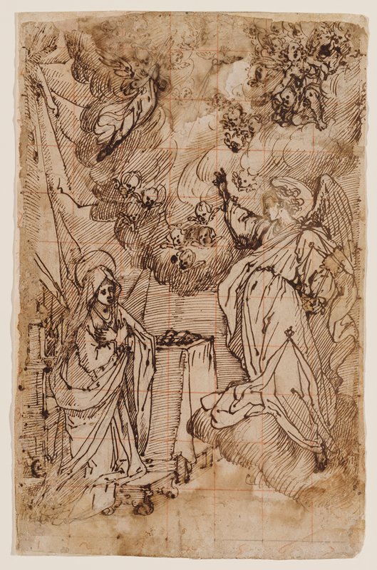 The Annunciation (verso), Matteo Rosselli, 17th century