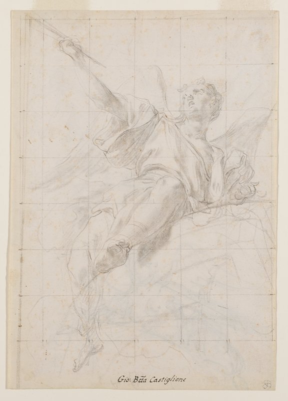 Fame (recto); Fame and Studies of Putti (verso), Francesco Solimena, 17th-18th century