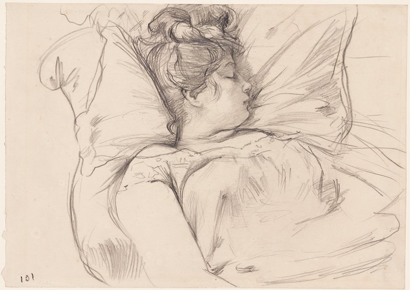 Lili Grenier Sleeping, Albert de Belleroche, c. 1904