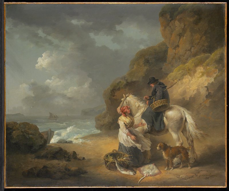Selling Fish, George Morland, 1792
