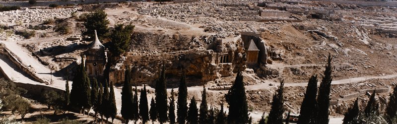 Ancient Tombs and Cemeteries below Old City, Jerusalem, Israel, Stuart D. Klipper, 1985