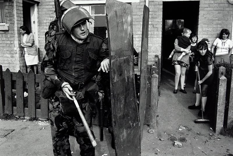 The British Army During a Lull in the Rioting in the Creggan, after Internment, Derry, Gilles Peress, 1971