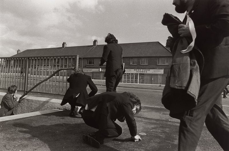 Riot, Andersonstown, Belfast, Gilles Peress, 1972 (printed 1991)