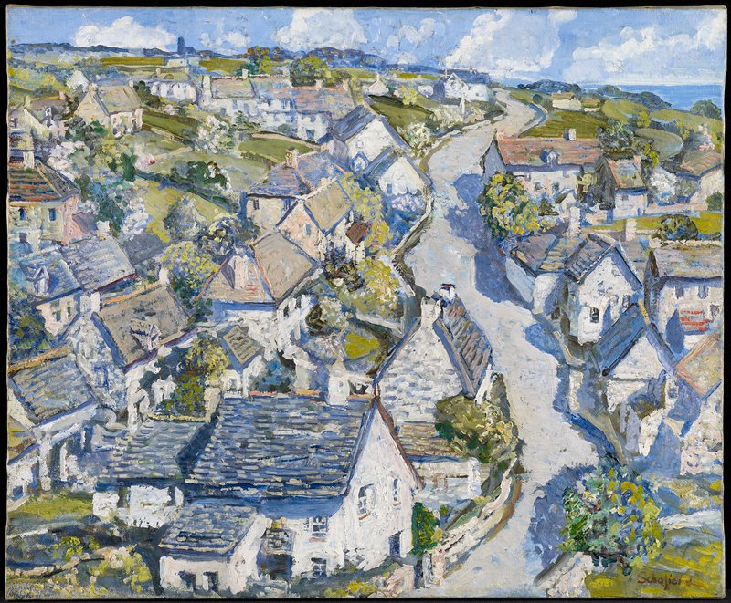 Mining Village in Cornwall, Walter Elmer Schofield, c. 1920