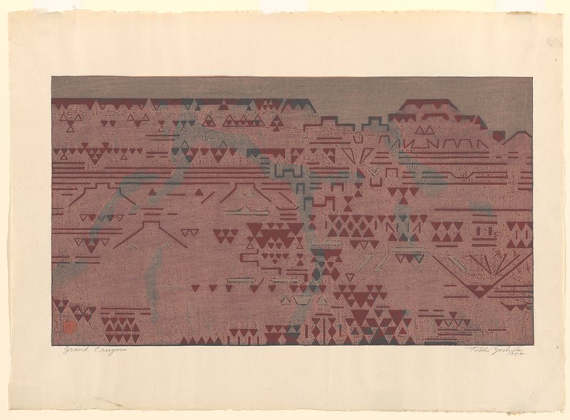 The Grand Canyon, Yoshida Tōshi, 1955