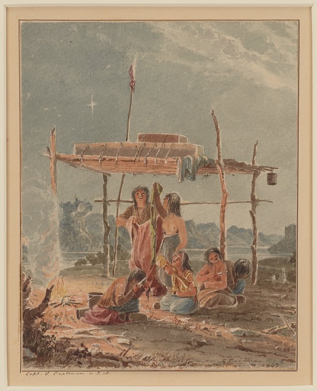Mourning for the Dead, Seth Eastman, 1849