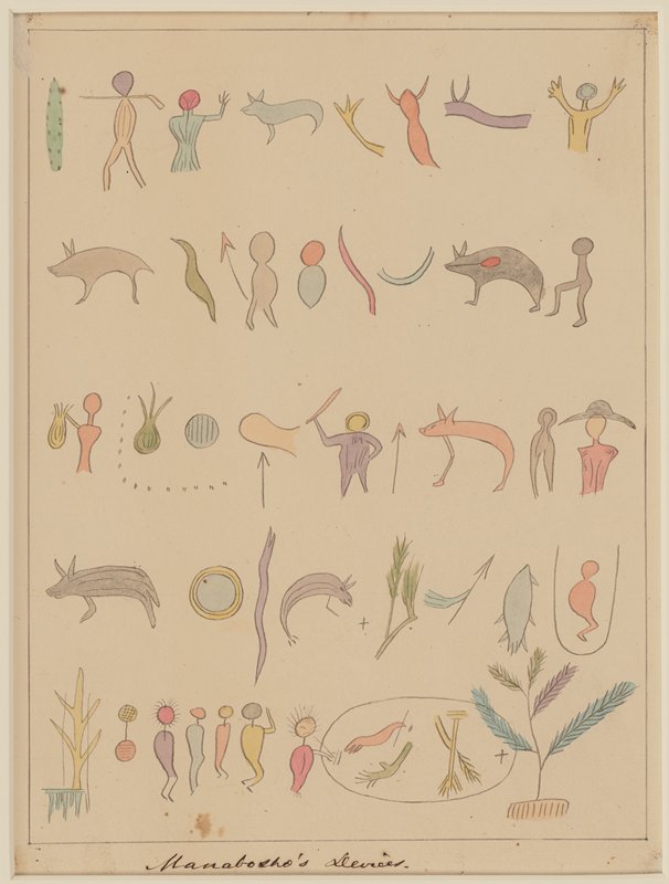 Manabosho's Devices, Seth Eastman, 1849–55