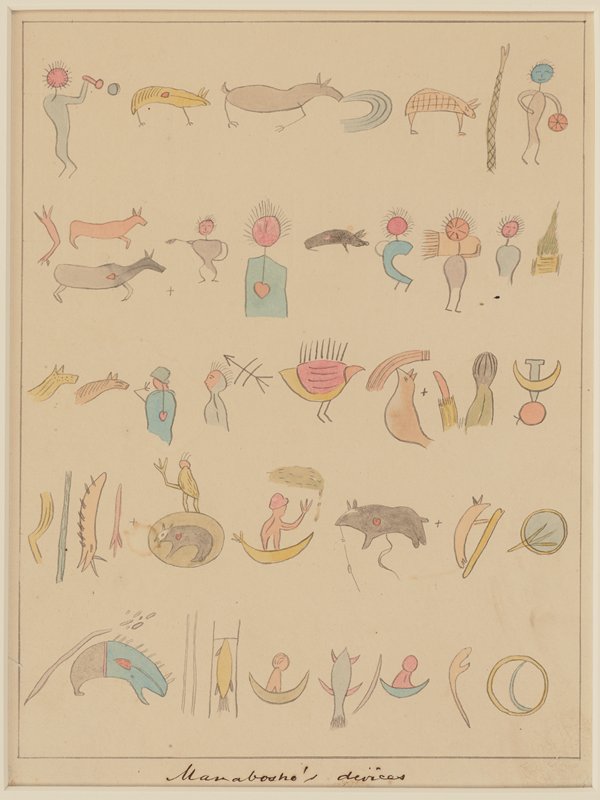 Manabosho's Devices, Seth Eastman, 1849–55
