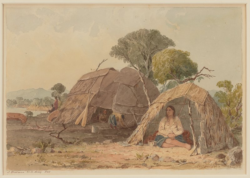 Menstrual Lodge, Seth Eastman, 1849–55