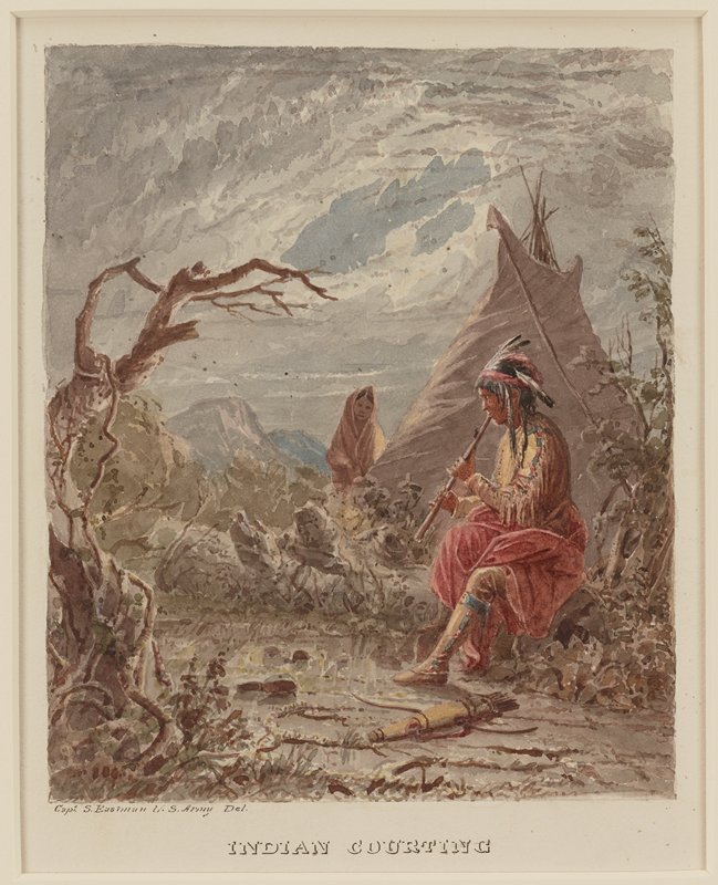 Indian Courting, Seth Eastman, 1849–55