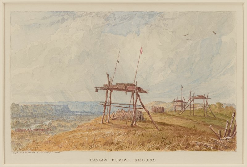 Indian Burial Ground, Seth Eastman, 1849–55
