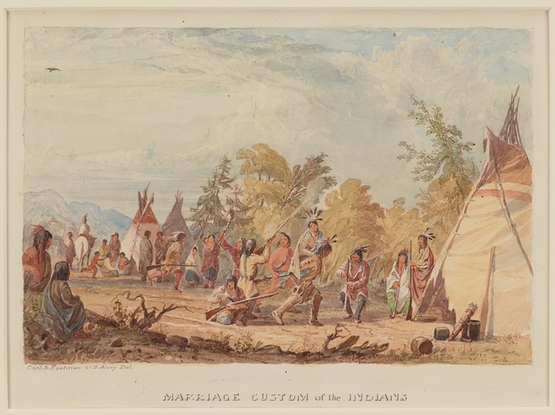 Marriage Custom of the Indians, Seth Eastman, 1849–55
