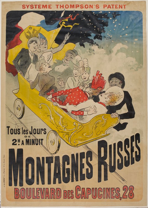 Montagnes Russes (Russian Mountains), Jules Chéret, 1889