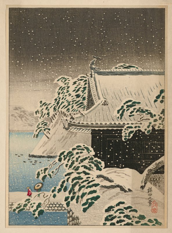 Snow at Sakurada, Takahashi Shōtei, 1920s