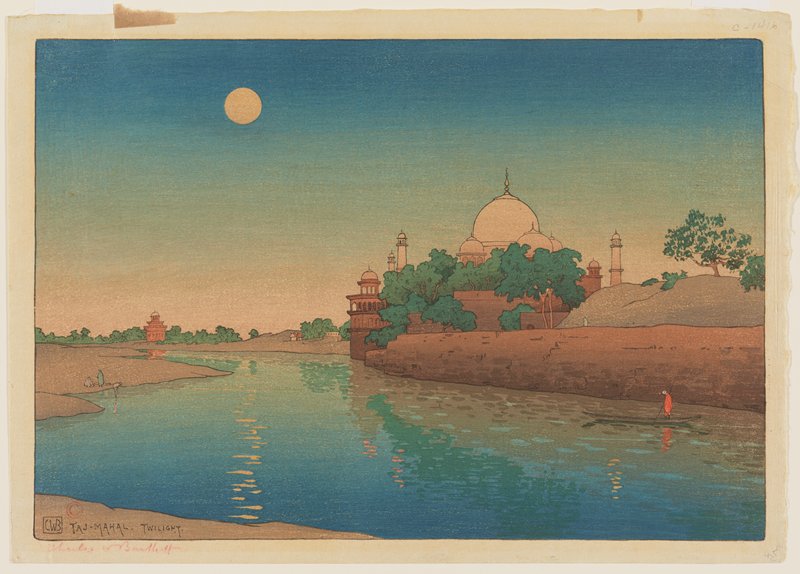 Taj Mahal, Twilight, Charles William Bartlett, 1916