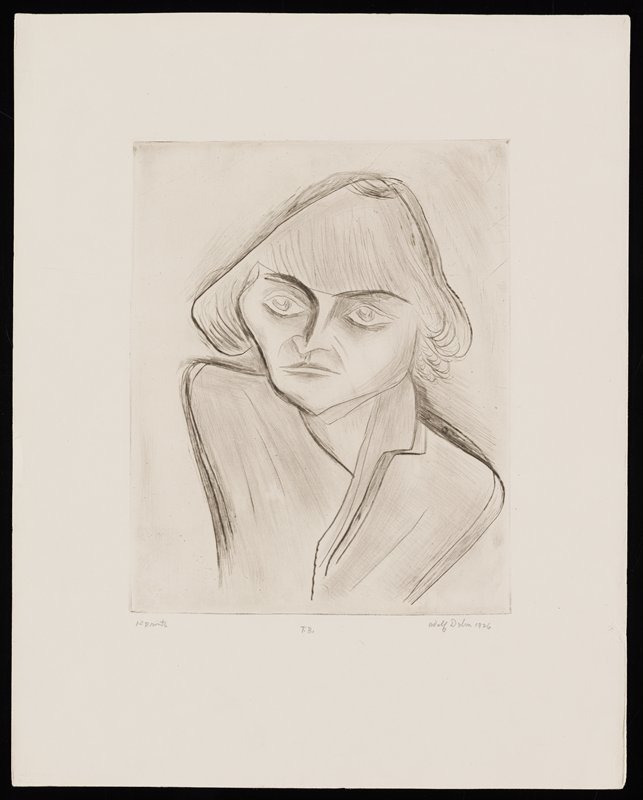 Consumptive Girl (or TB), Adolf Dehn, 1926