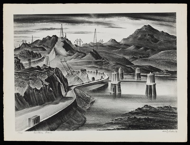 Boulder Dam, Adolf Dehn, 1946