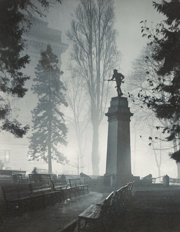 Untitled [soliders' monument], Minor White, c. 1940