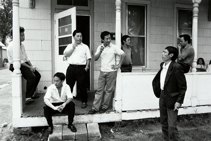 Hmong Men, Frogtown, Wing Young Huie, 1993