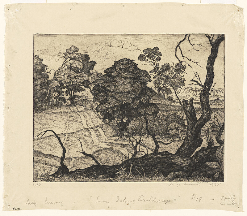Long Island Landscape, Luigi Lucioni, 1930