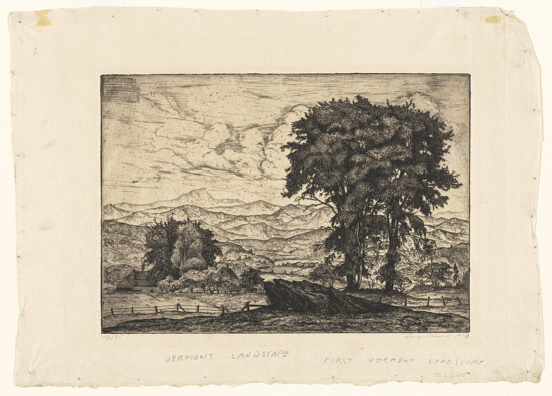 Vermont Landscape, Luigi Lucioni, 1931