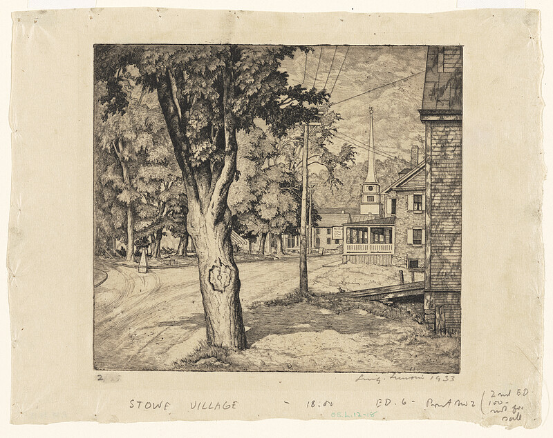 Stowe Village, Luigi Lucioni, 1933