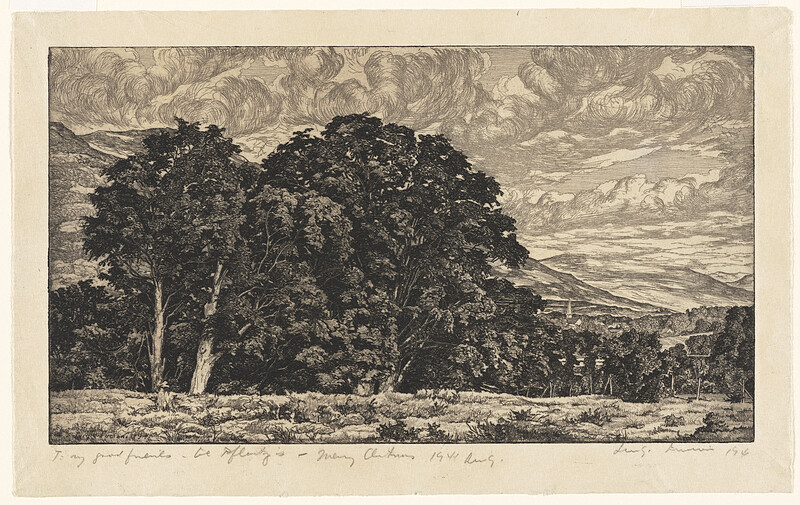 Clouds Over Manchester, Luigi Lucioni, 1941