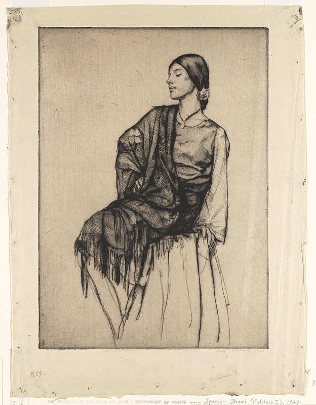 Spanish Shawl (Fidelma), Luigi Lucioni, 1927