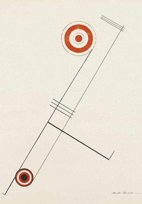 [Red-orange circles], Karl Peter Röhl, c. 1923