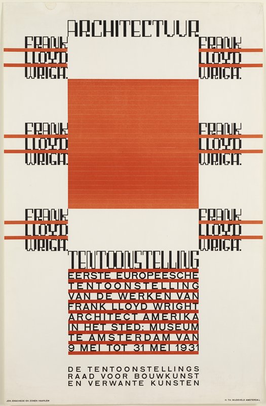 Architectuur / Frank Lloyd Wright, Hendrikus Theodorus Wijdeveld, 1931