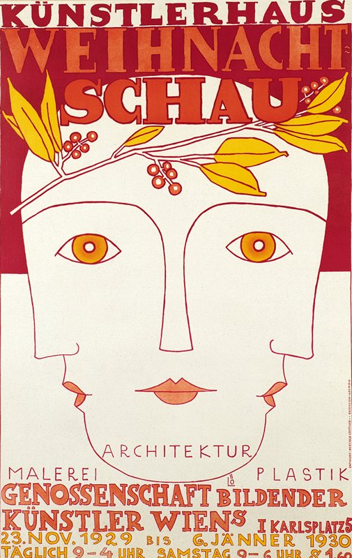 Künstlerhaus Weihnacht Schau, Bertold Löffler, 1930