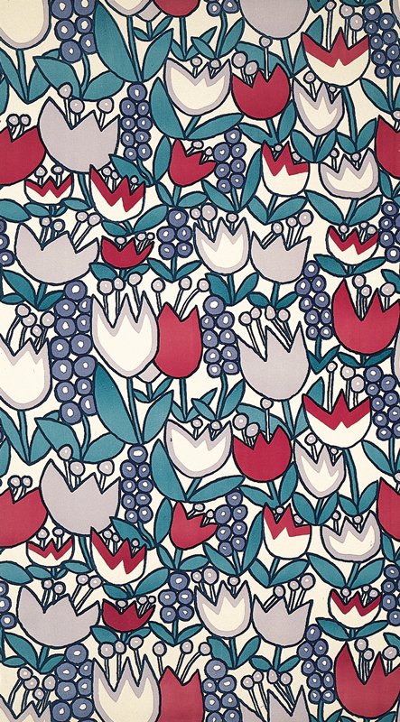 Wallpaper Design, Bertold Löffler, c. 1908