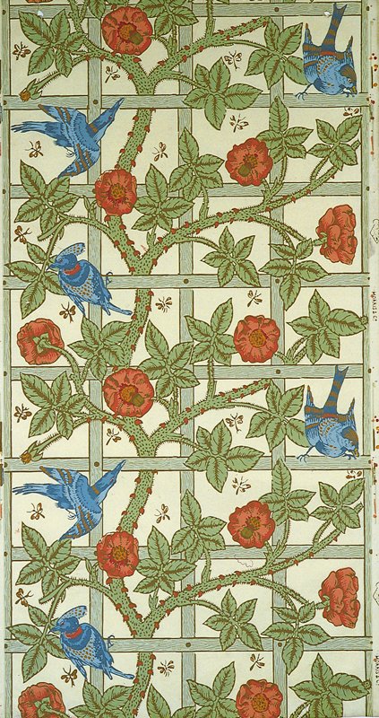 Wallpaper Sheet from a Set of Ten Wallpaper Sheets by Designer: William Morris
