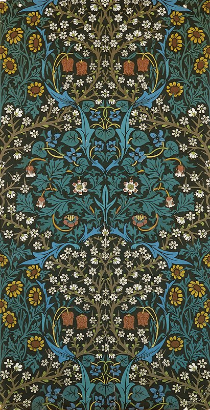 Wallpaper Sheet from a Set of Ten Wallpaper Sheets, William Morris, c. 1864–92
