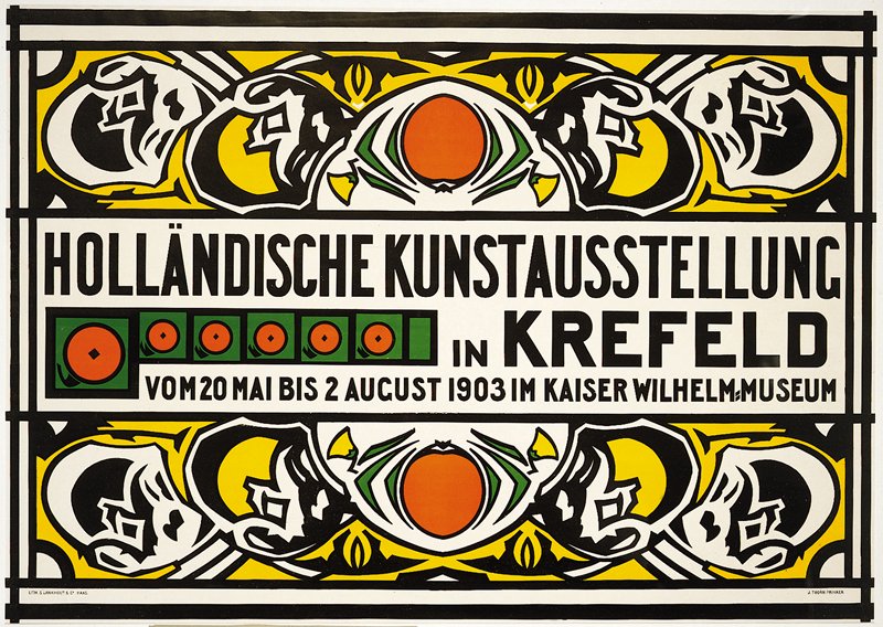 Höllandische Kunstausstellung in Krefeld, Johan Thorn Prikker, 1903
